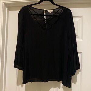 Entro large black womens blouse